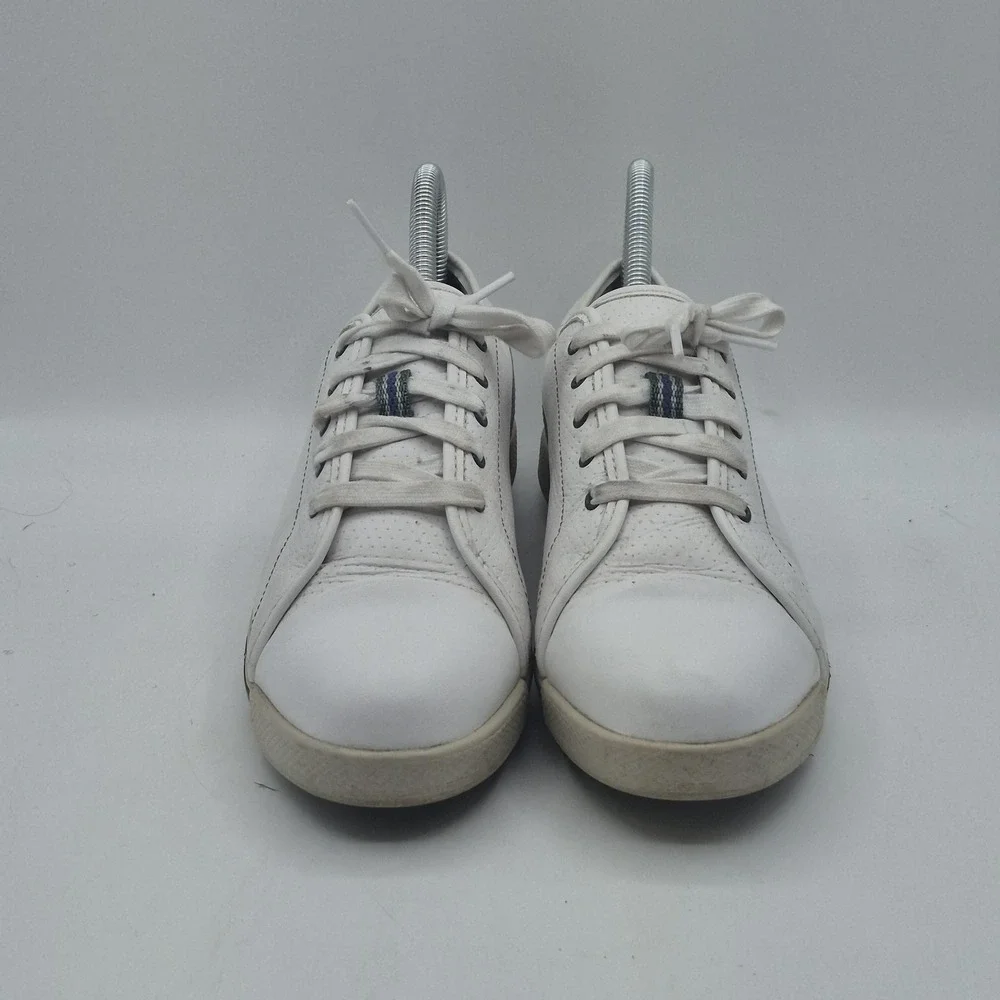FootJoy Golf Shoes Mens 7.5M White Leather EComfort Cleats Softspikes‎ 98749
